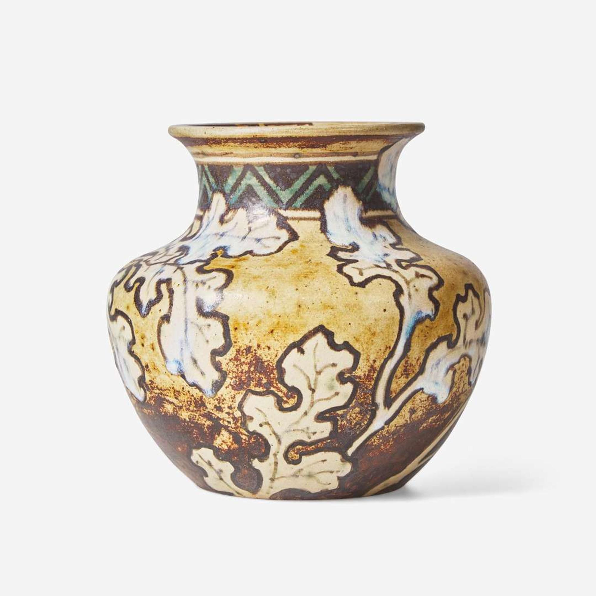 A French glazed stoneware vase Émile Decoeur (French, 1876-1953) and Edmond Lachenal (French, 1855-1948), France, early 20th century