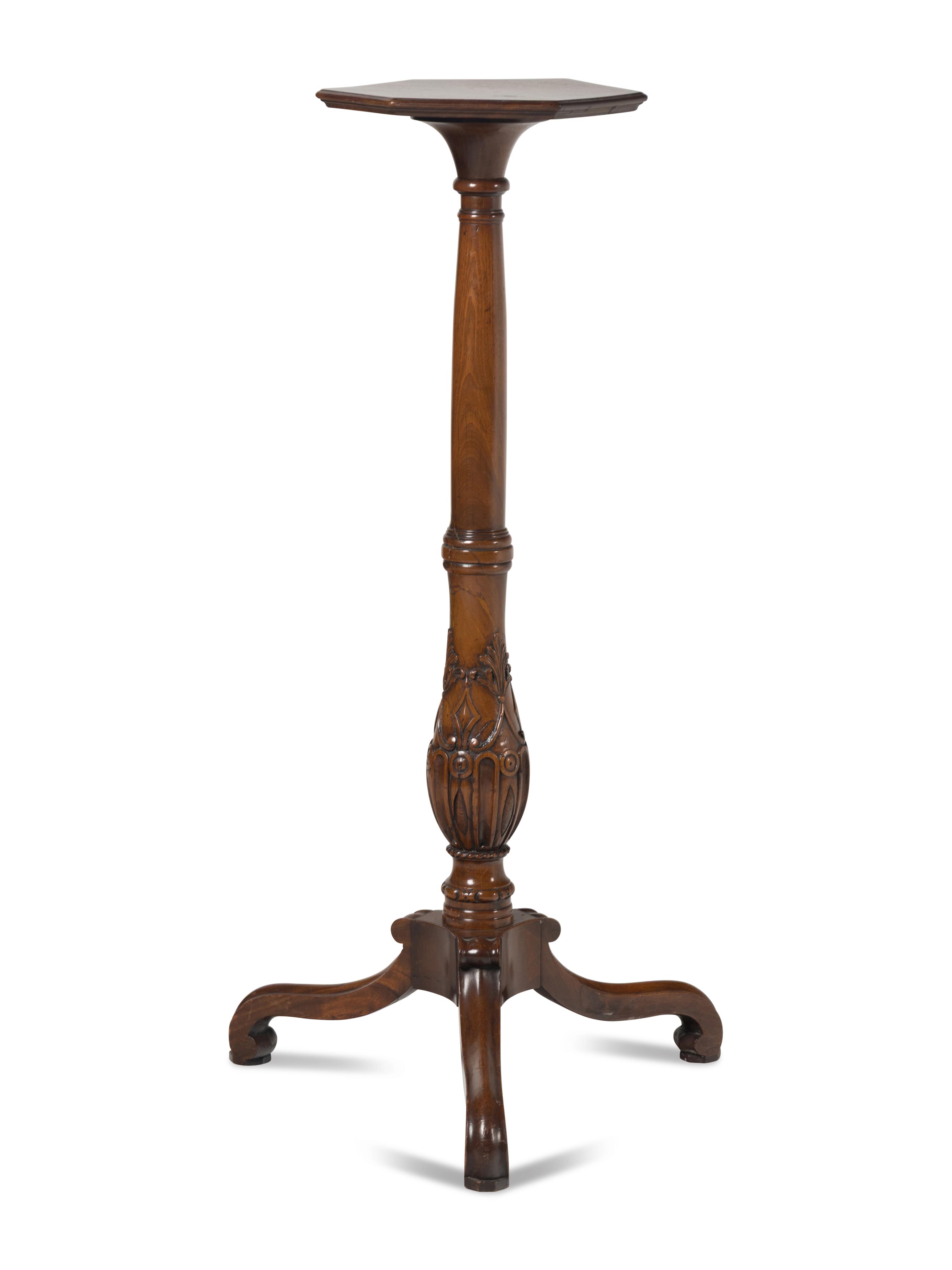A George III Mahogany Candle Stand
