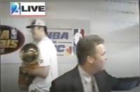 An Exceptionally Rare 1996 NBA Finals Chicago Bulls Team Signed Autograph Locker Room Sign Including Michael Jordan (Bulls Letter and Beckett Authentication Letter BAS Services Certified)
