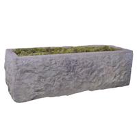 A Carved Granite Trough 49.5" W x 19" D x 17" H — United States, Circa 1750