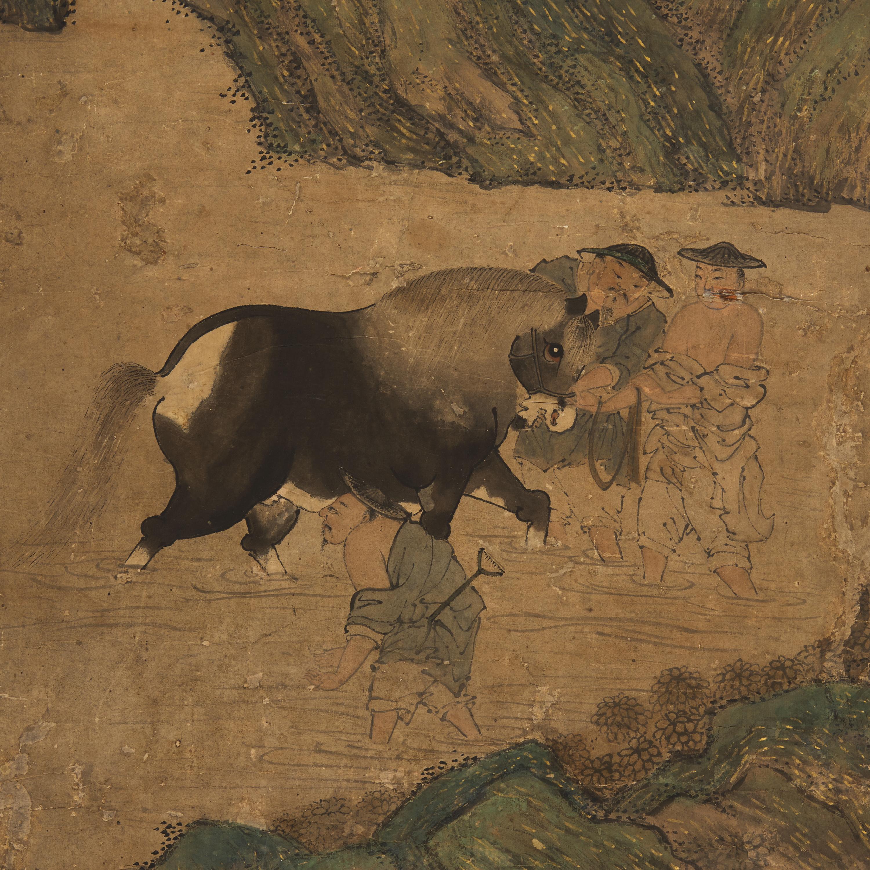 Four Chinese Scroll Paintings, Late 19th-20th Century — 近代 中國書畫一組四件