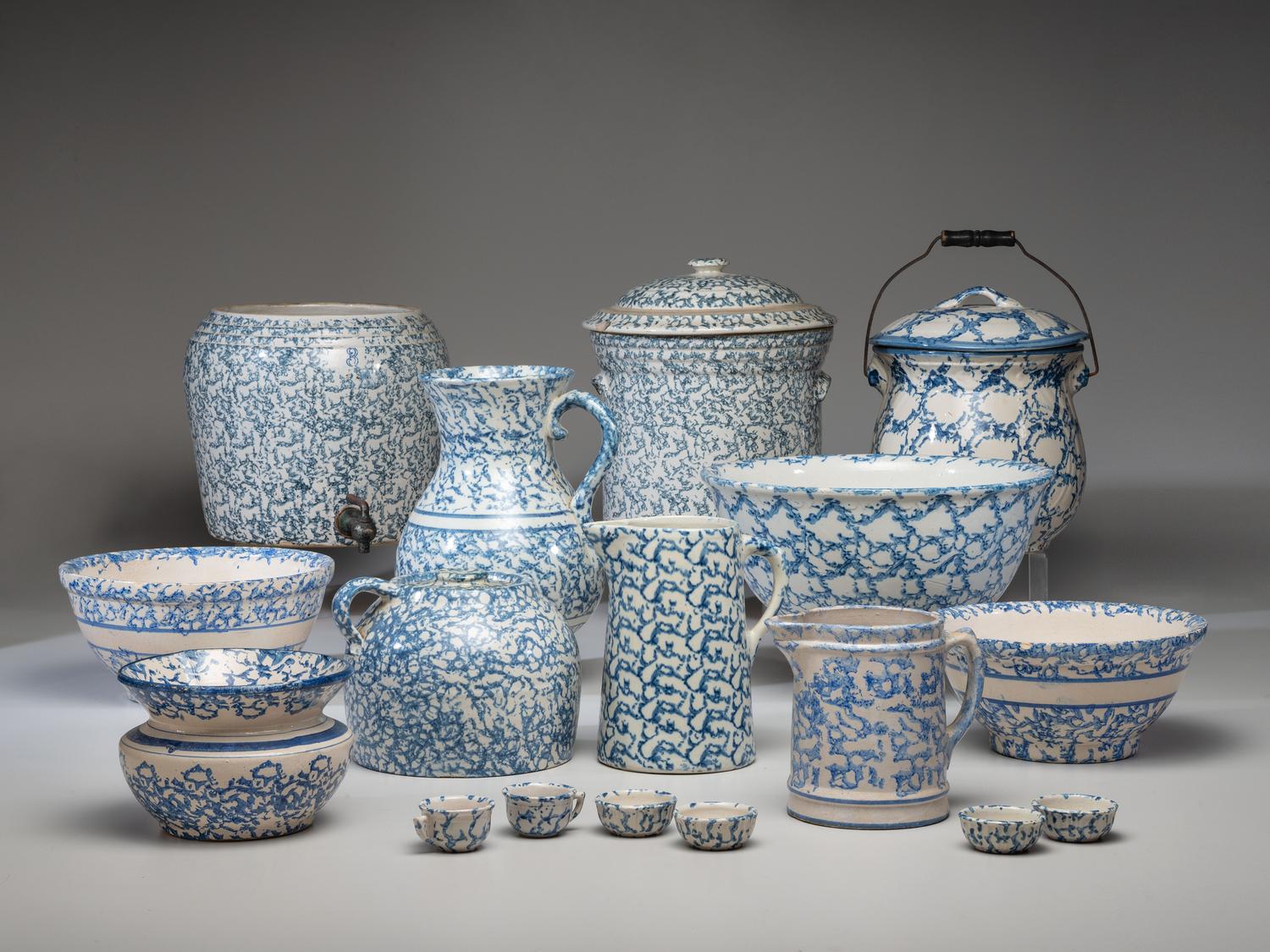 Seventeen Spongeware Table Articles