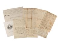 [SIGNERS OF THE DECLARATION OF INDEPENDENCE]. A group of 7 documents signed by signers of the Declaration of Independence from Rhode Island, South Carolina, Connecticut, and Pennsylvania, comprising: