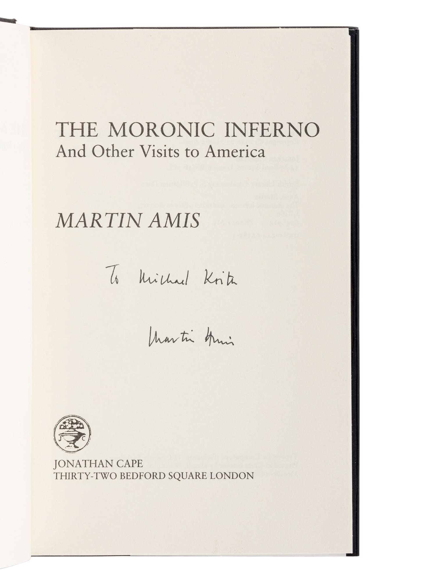 AMIS, Martin (1949-2023). A group of 11 works by Amis, MANY SIGNED, comprising: