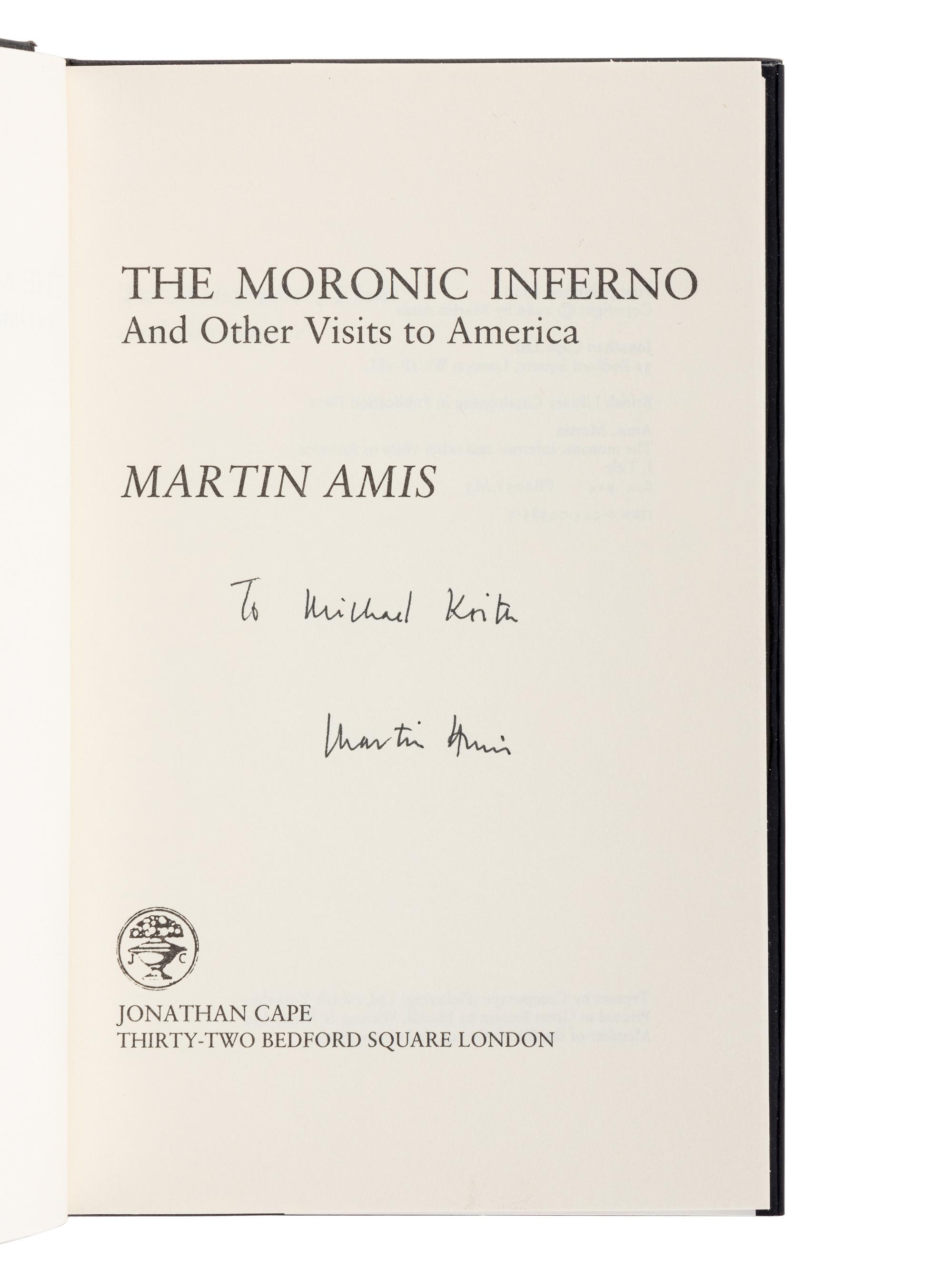 AMIS, Martin (1949-2023). A group of 11 works by Amis, MANY SIGNED, comprising: