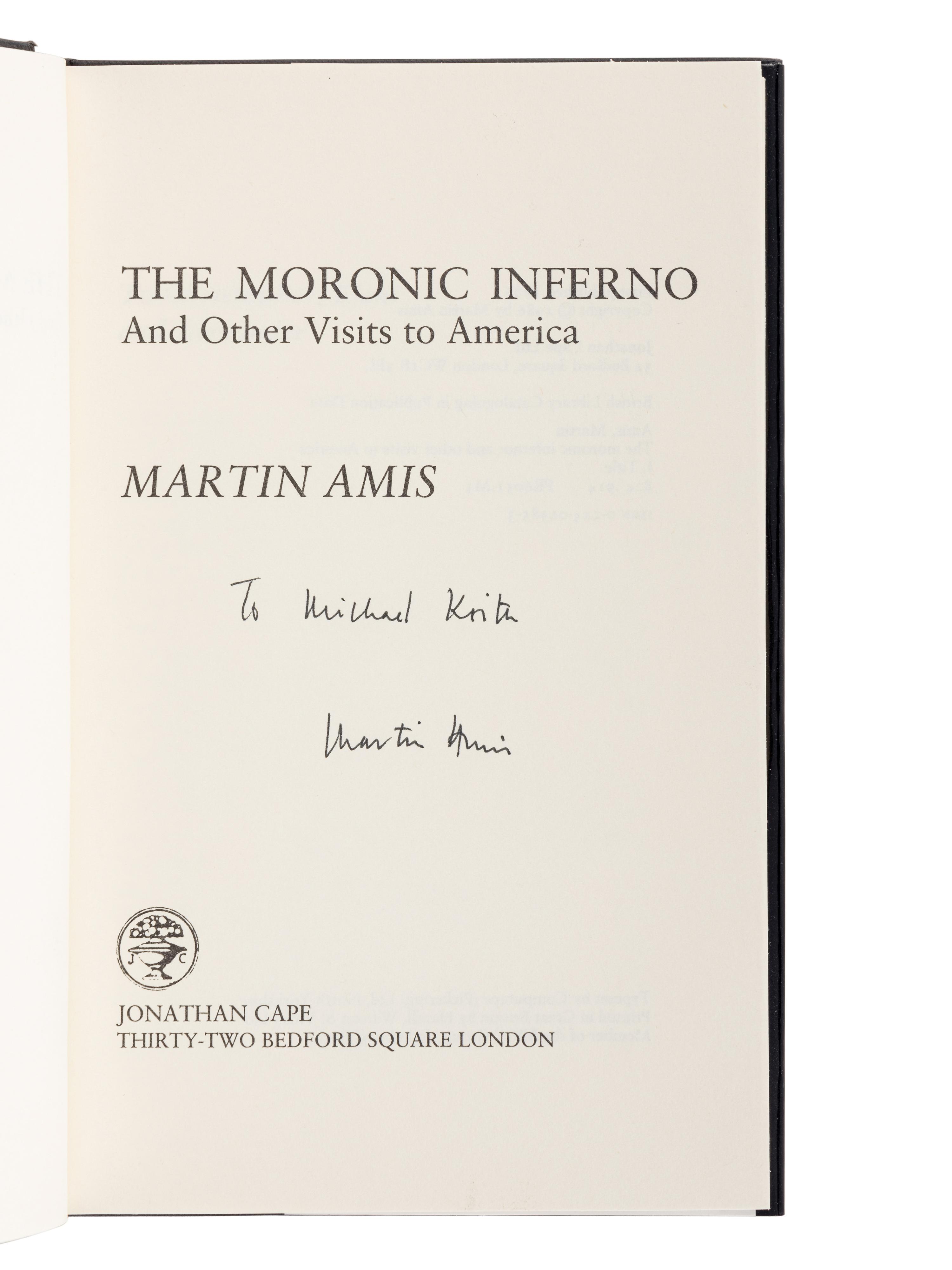 AMIS, Martin (1949-2023). A group of 11 works by Amis, MANY SIGNED, comprising: