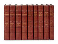 [BINDINGS]. A group of approximately 28 volumes, most in contemporary leather bindings, including works related to history and literature, comprising: