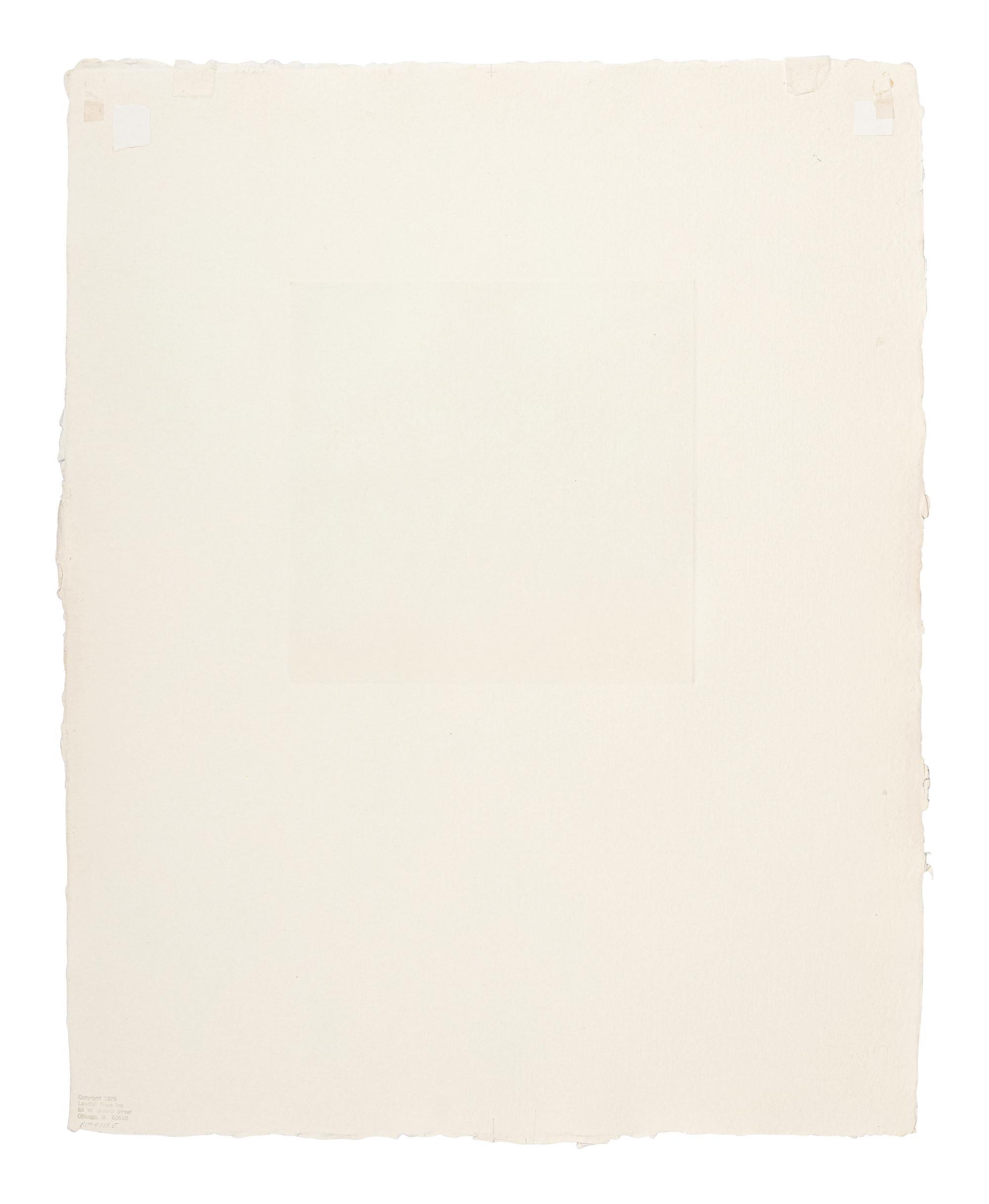 F.W. (from the Landfall Press Etching Portfolio ), 1975