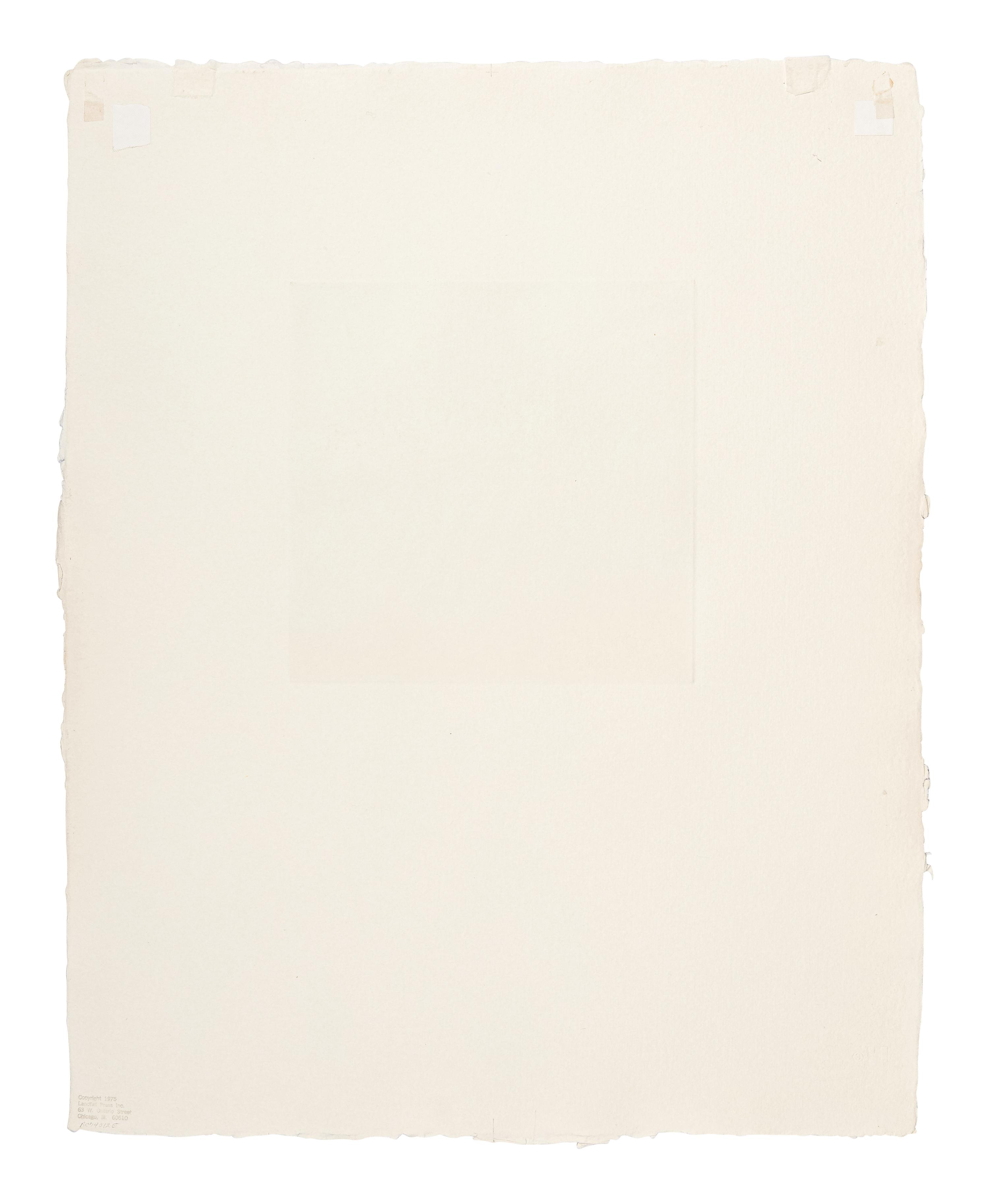 F.W. (from the Landfall Press Etching Portfolio ), 1975
