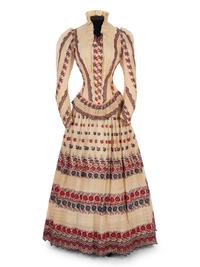 Two Cotton Day Dresses, 1870-80s