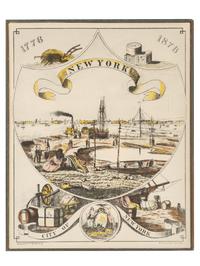 [AMERICANA]. Double-sided painting on canvas depicting the seal of the State of Massachusetts. Ca last quarter 19th century.