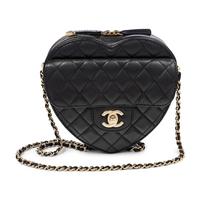 CHANEL, QUILTED LOVE HEART BAG