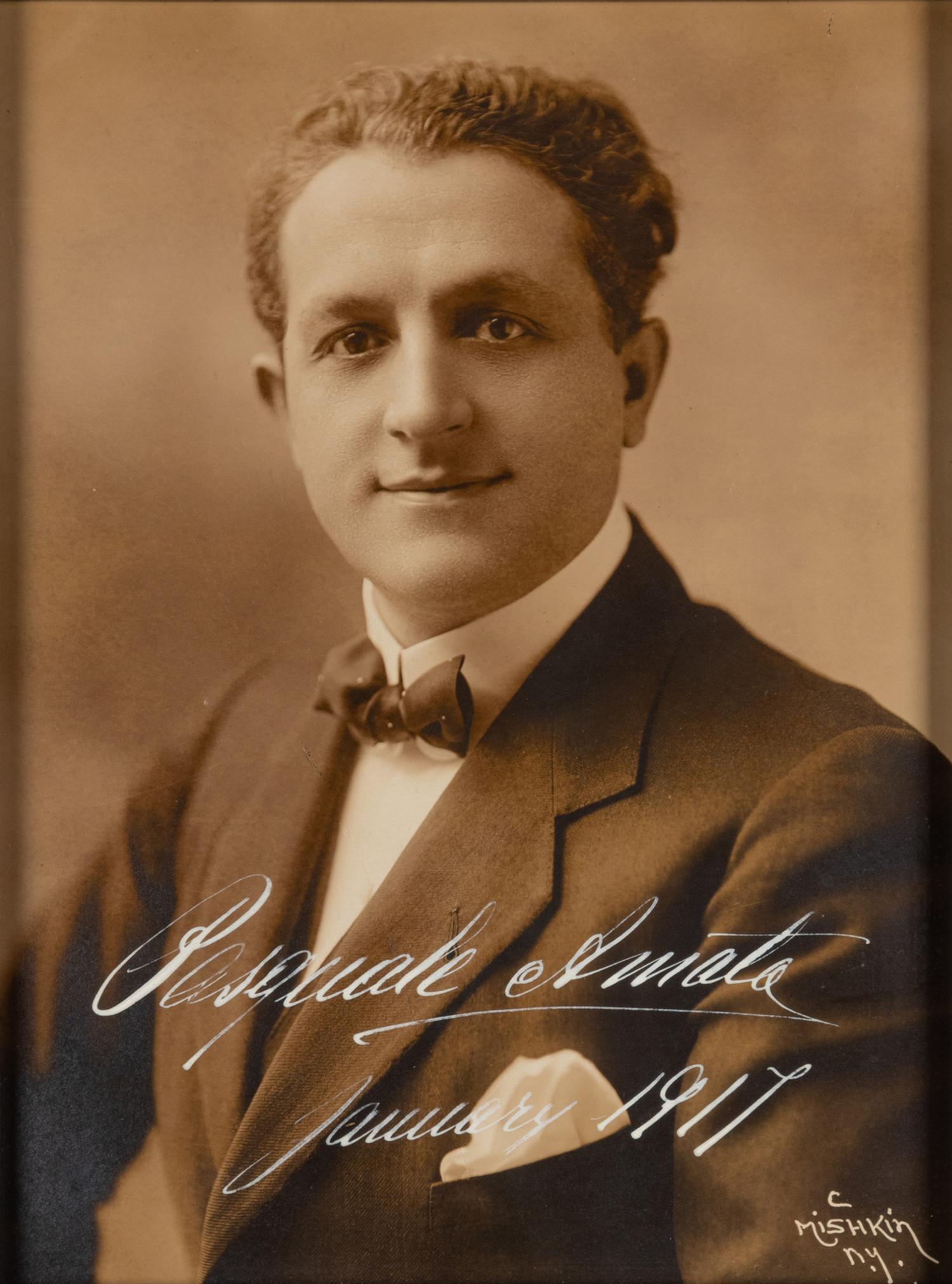 [20TH-CENTURY OPERA SINGERS]. A group of 6 photographs or photographic postcards of opera singers from the 1910s, most signed, comprising images of: