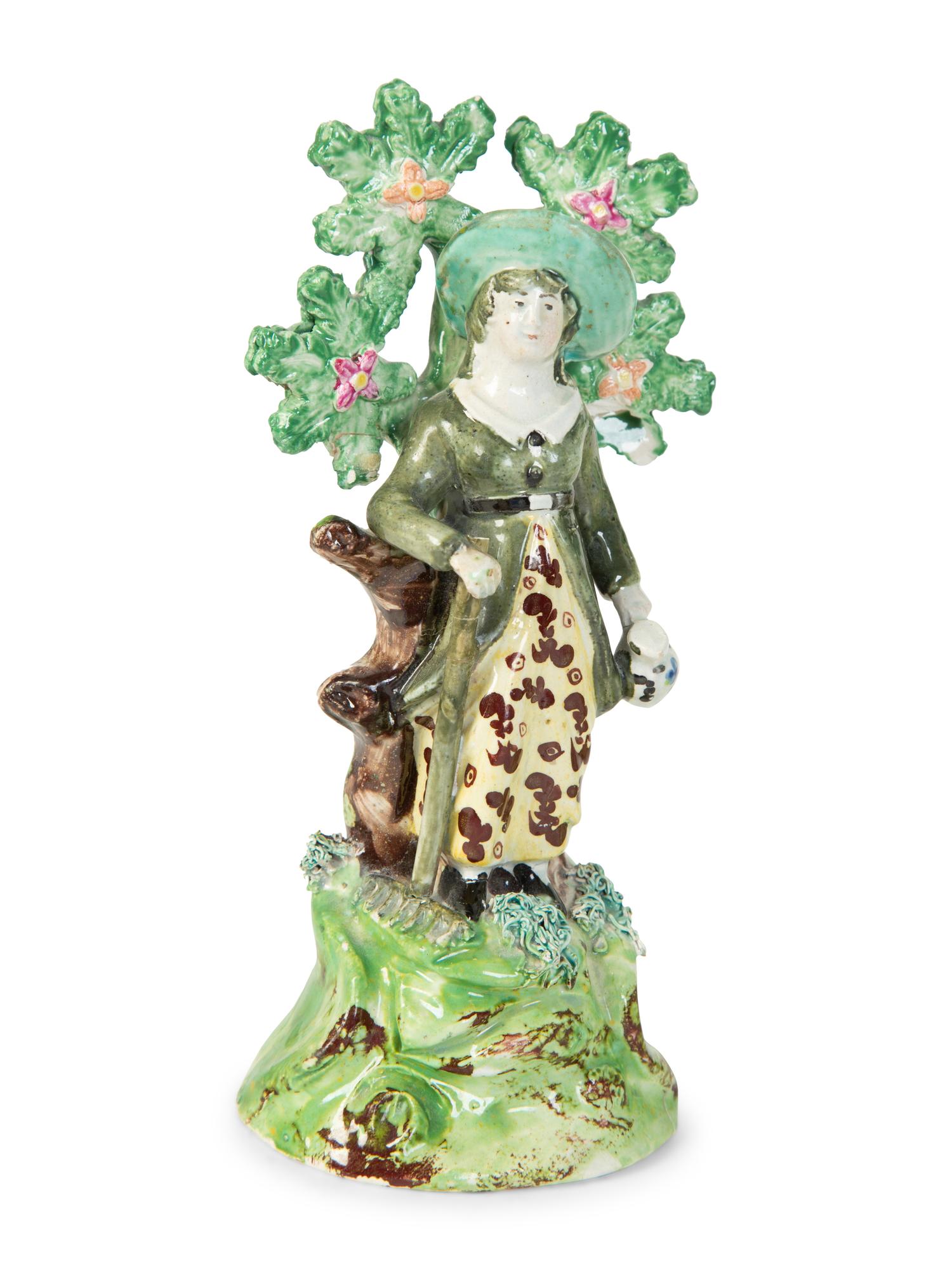 A Group of Five Staffordshire Figures — 19TH CENTURY