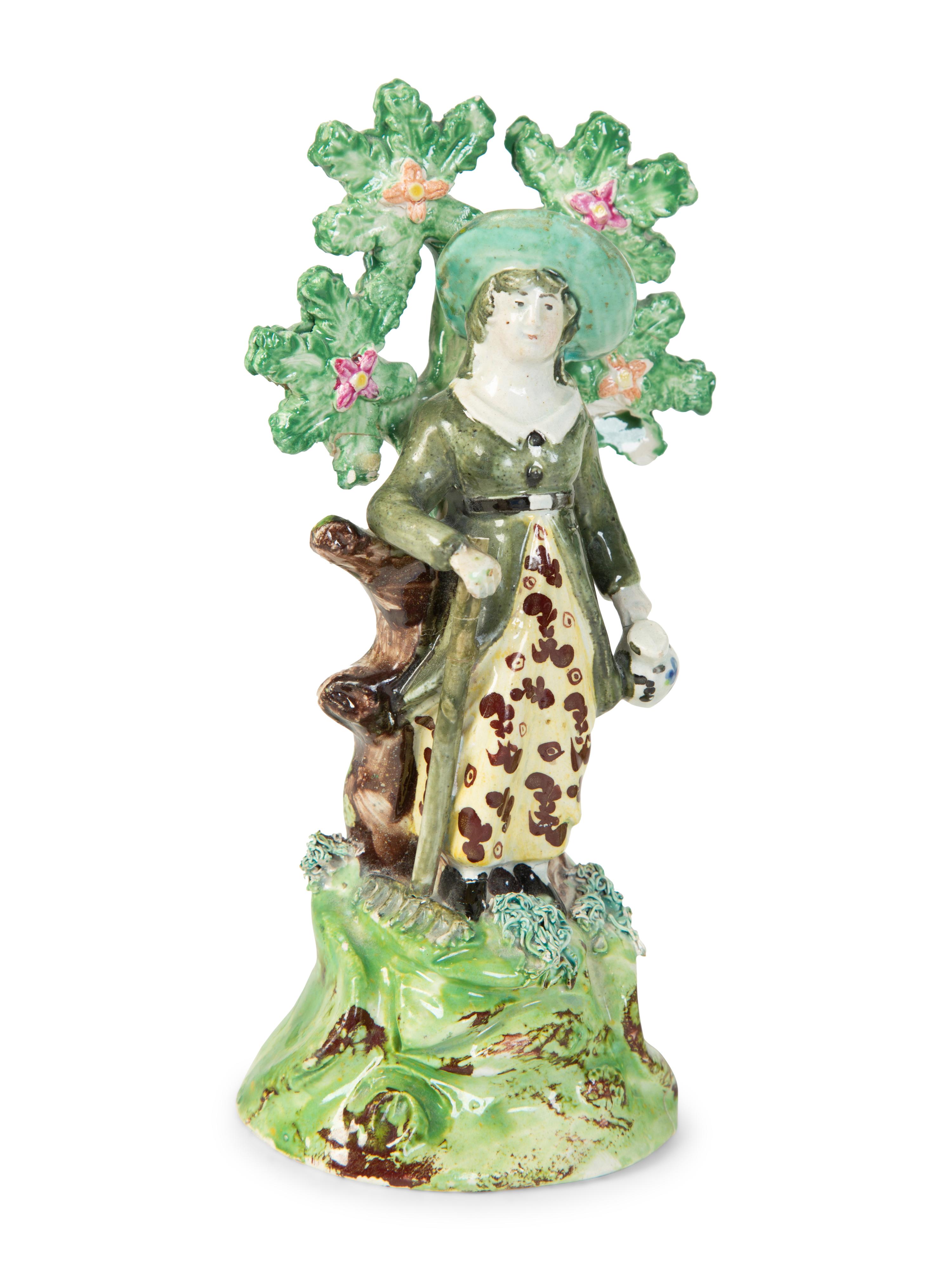 A Group of Five Staffordshire Figures — 19TH CENTURY