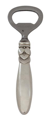 A Danish Silver Handled Bottle Opener Length 4 3/4 inches. — Georg Jensen, Denmark