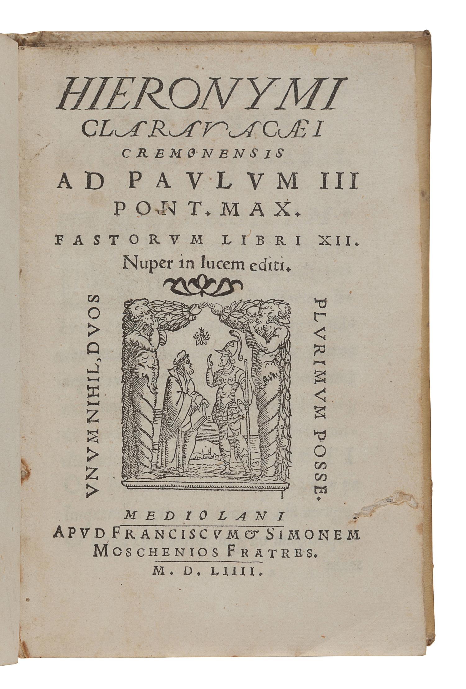 [16th CENTURY PRINTING - EUROPE]. A group of 4 works, comprising: