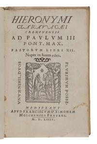 [16th CENTURY PRINTING - EUROPE]. A group of 4 works, comprising: