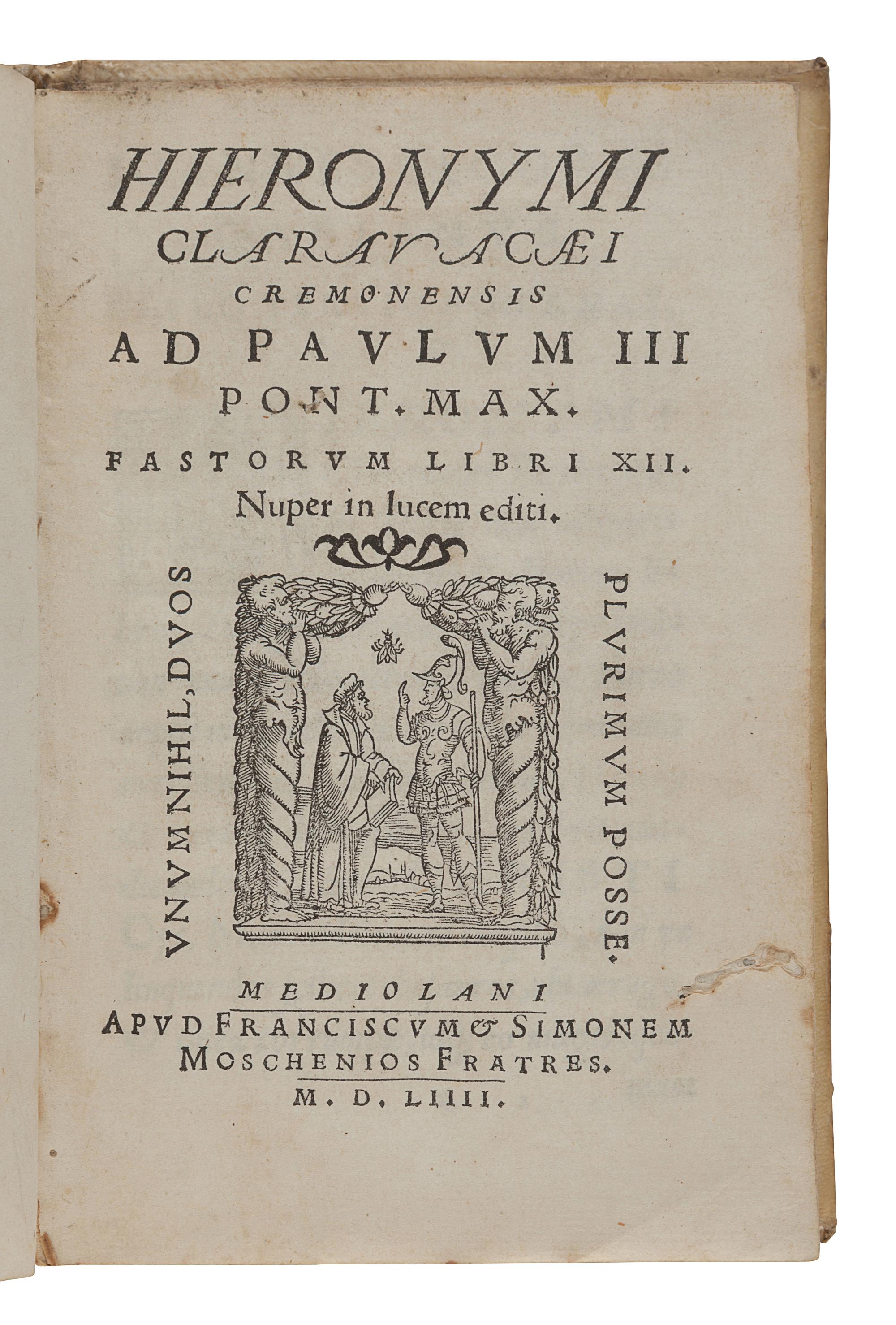 [16th CENTURY PRINTING - EUROPE]. A group of 4 works, comprising: