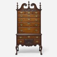 A Chippendale style mahogany high chest 19th century