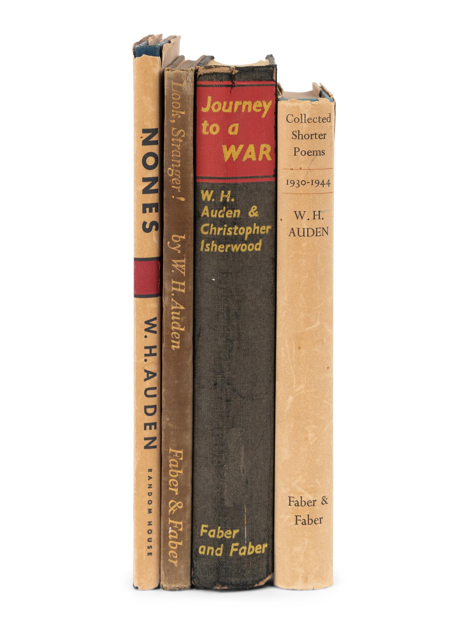 AUDEN, Wystan Hugh (1907-1973). A group of 4 FIRST EDITIONS, comprising: