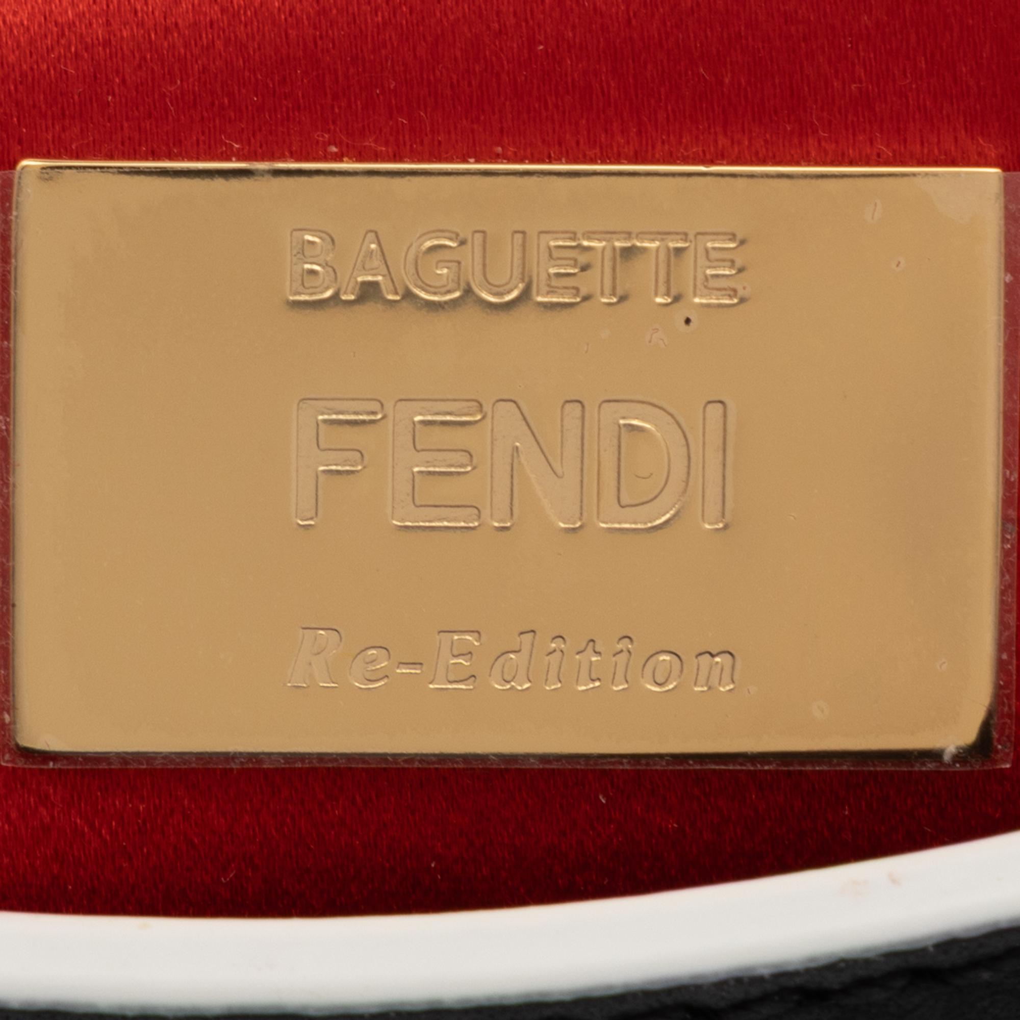 Fendi, Leather Monster Baguette & Fur Charm