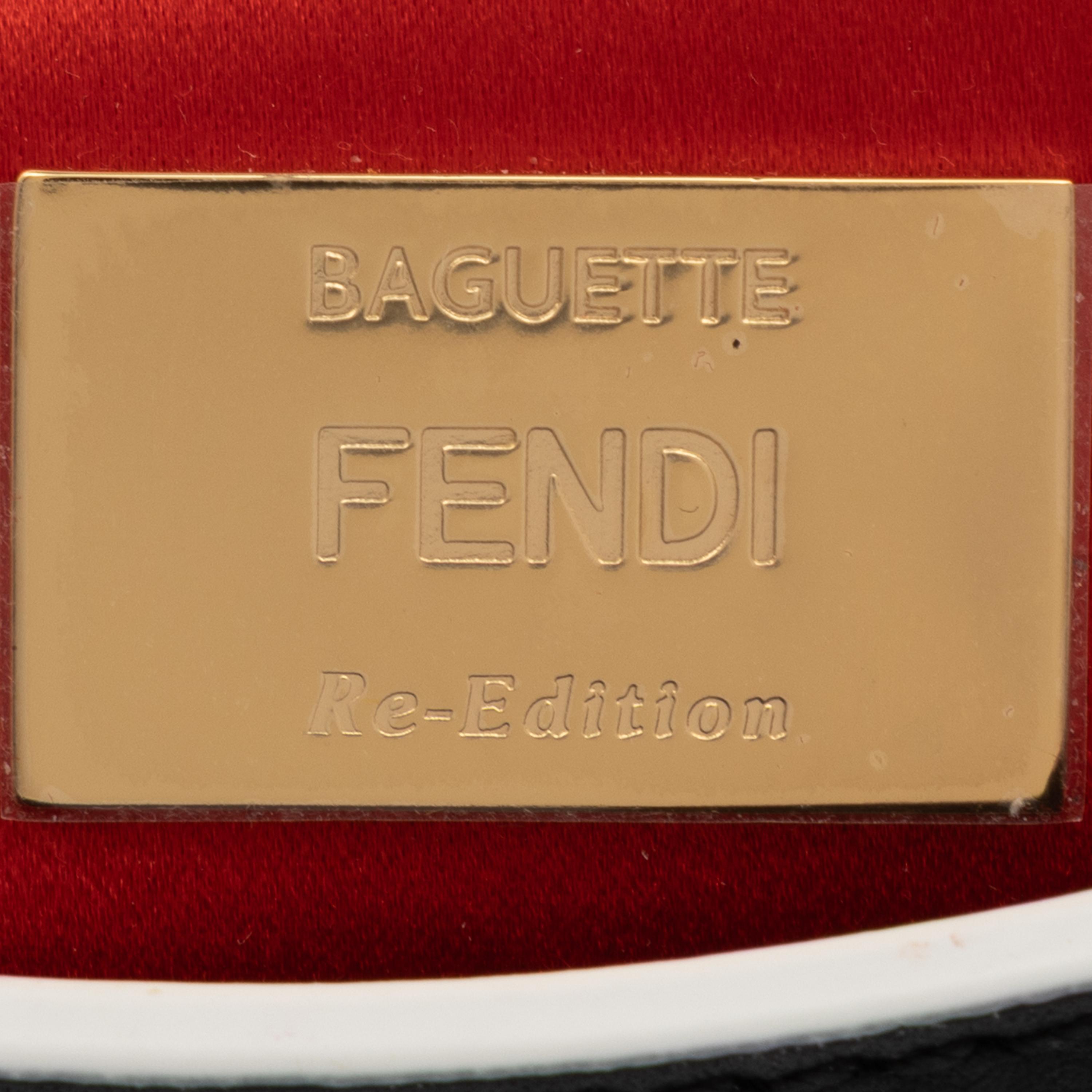 Fendi, Leather Monster Baguette & Fur Charm