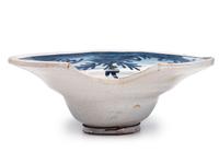 A Delftware Shaving Bowl