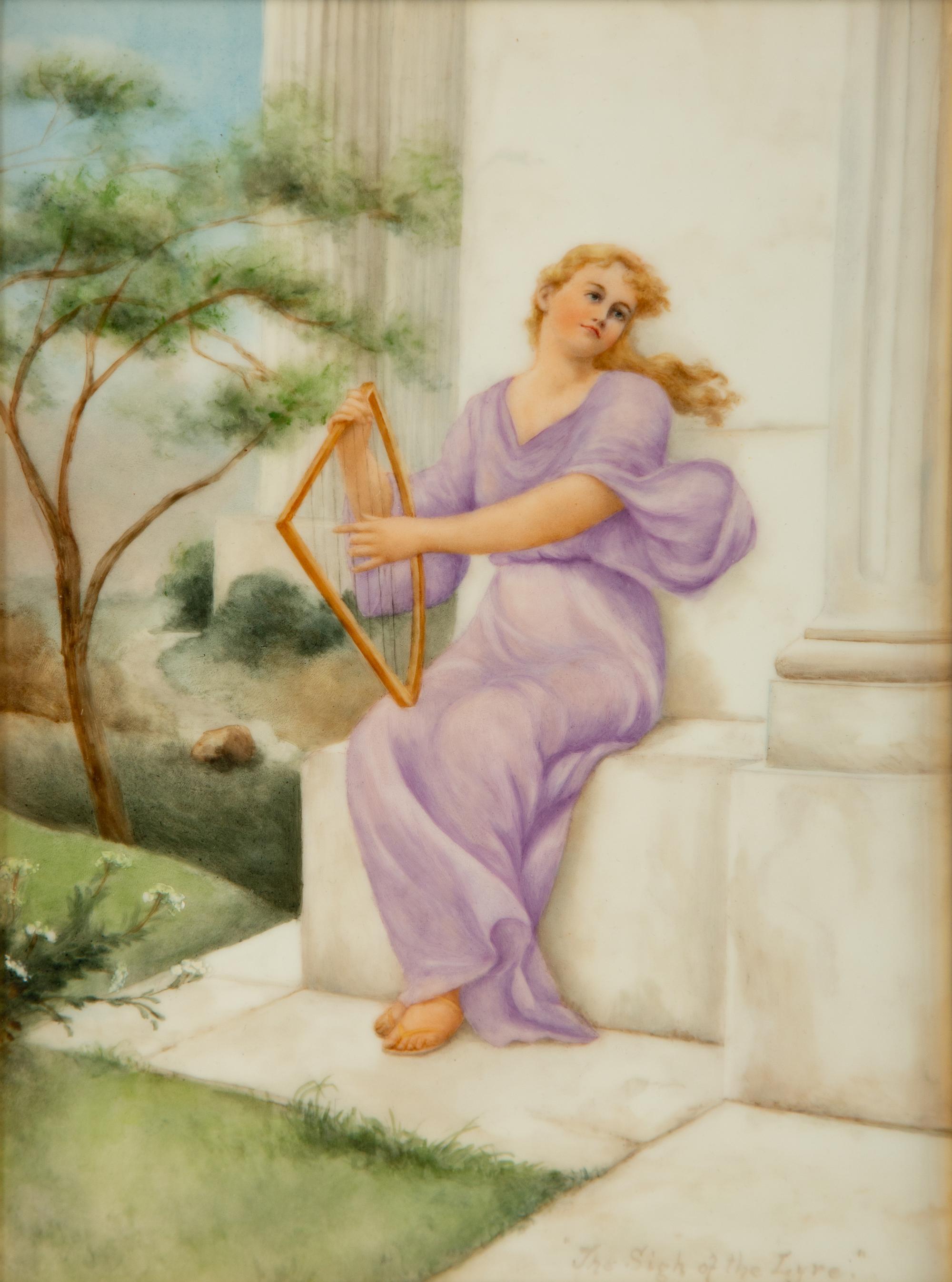 A French Painted Porcelain Plaque