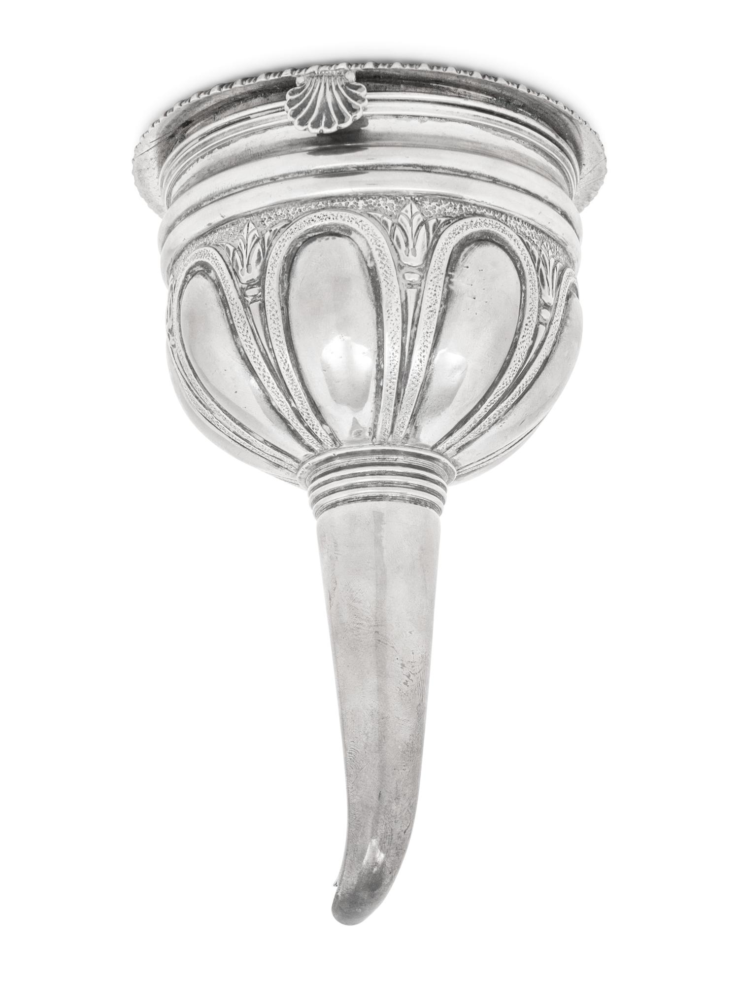 A George IV Silver Wine Funnel