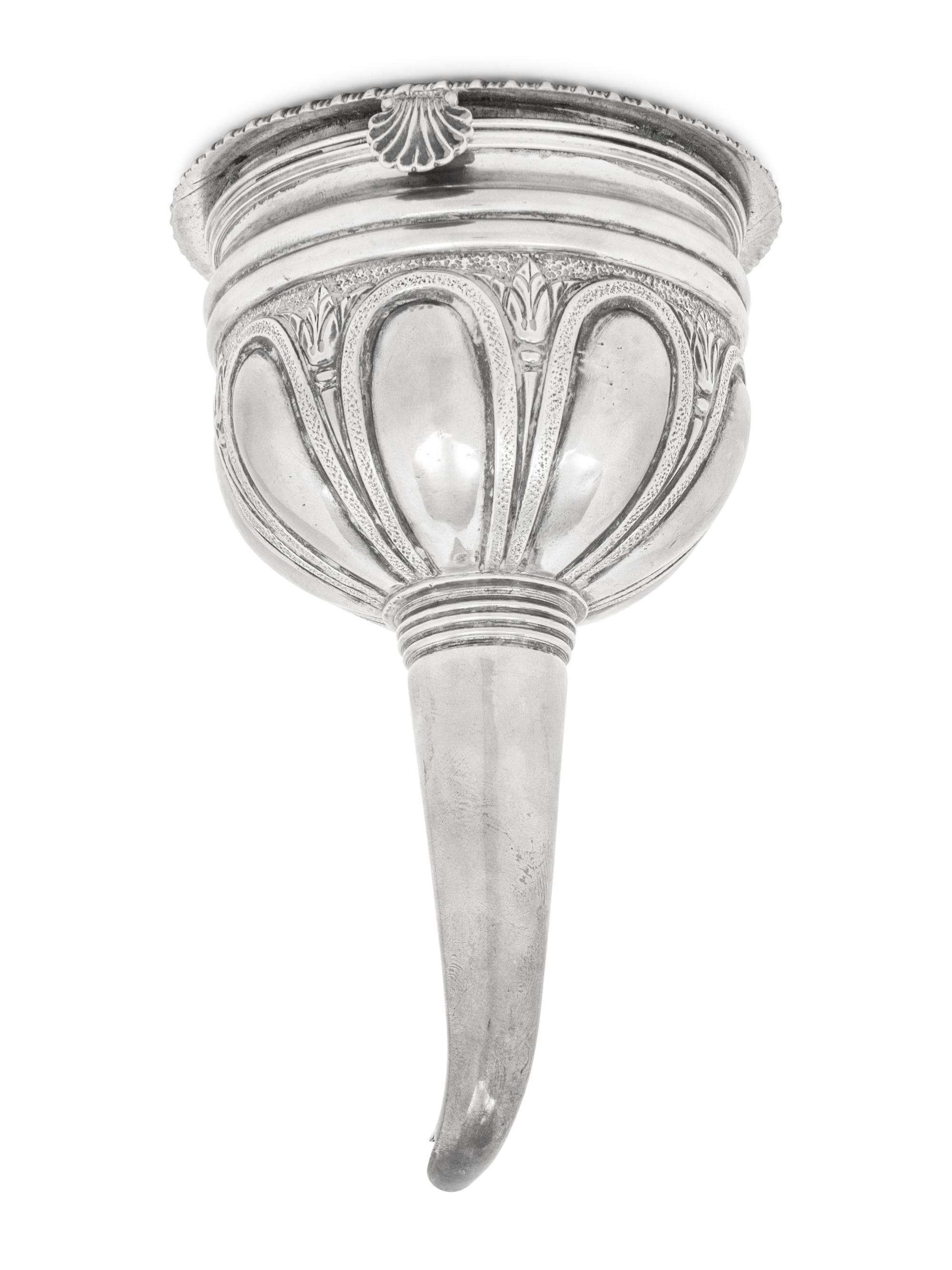 A George IV Silver Wine Funnel