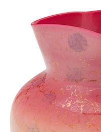 A New England Wild Rose Agata Glass Water Pitcher