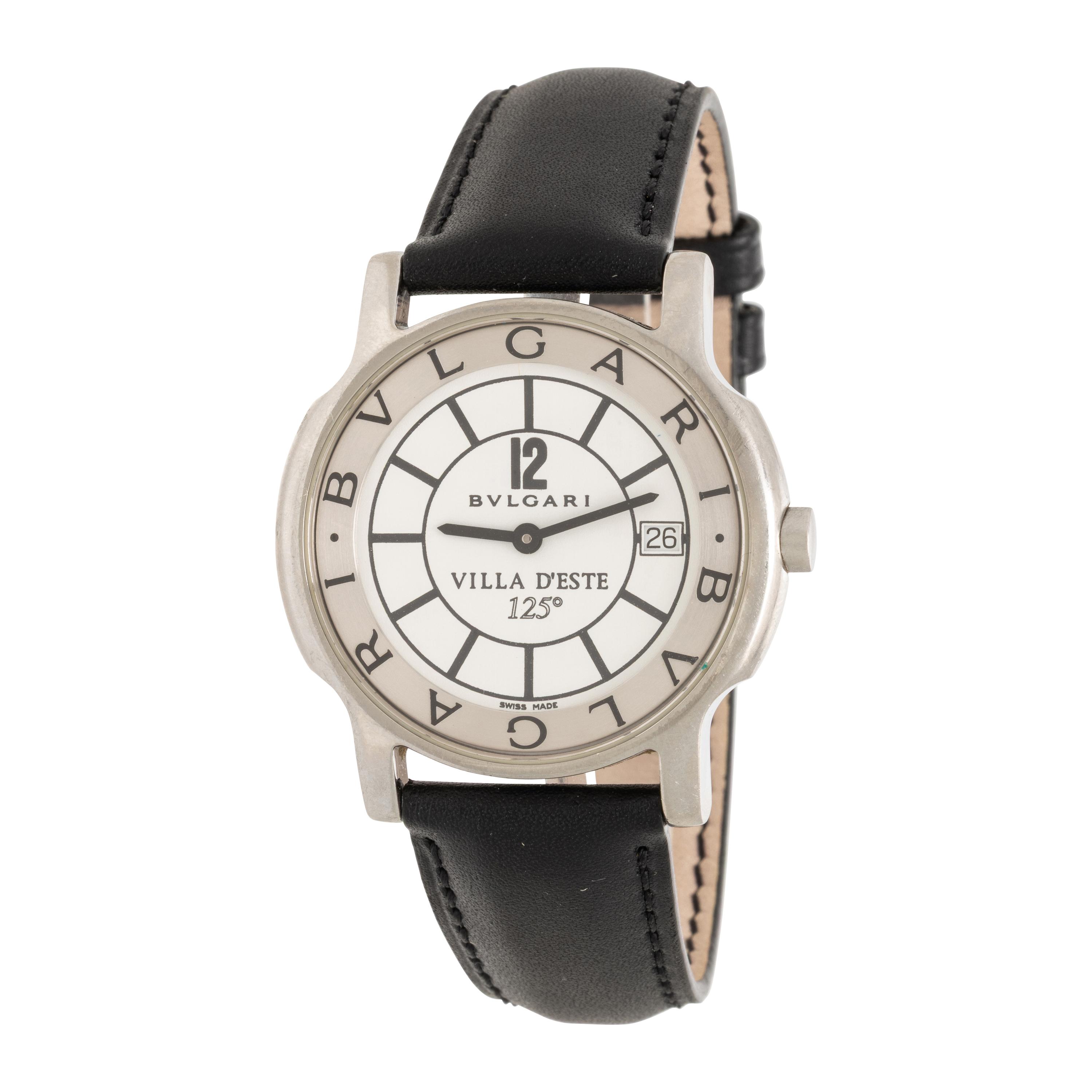 Bulgari, Ref. ST35S, Stainless Steel 'Villa D'Este Solotempo' Date Watch