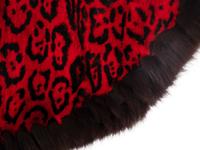 Yves Saint Laurent Leopard Print Fur Poncho, 1980-90s