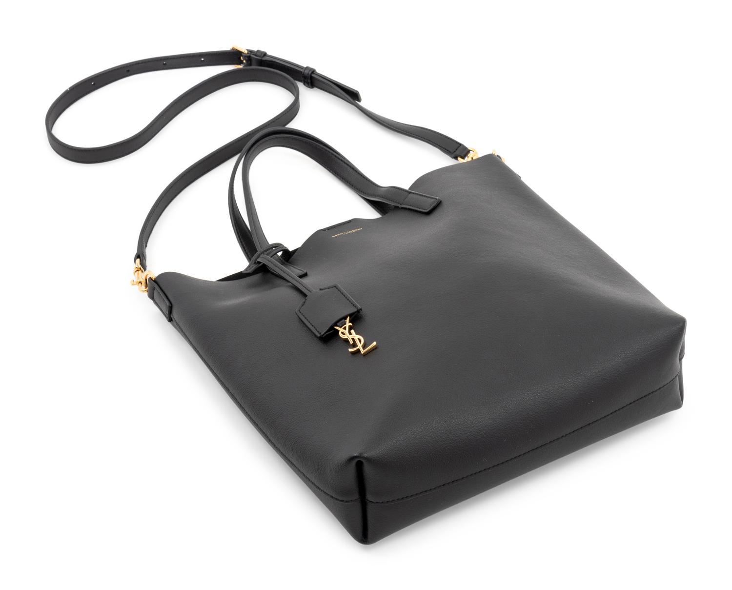 YSL Black Leather Toy Shopping Tote, c.2019