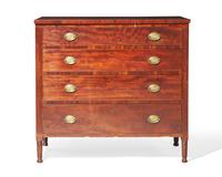 A late Federal mahogany chest of drawers, Philadelphia, PA, circa 1815