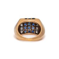 CARTIER, GOLD, SAPPHIRE, AND DIAMOND RING