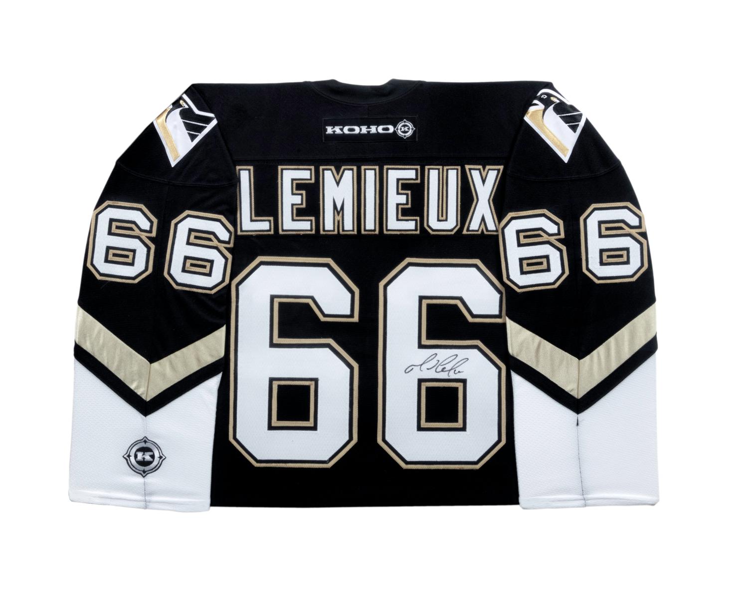 A Mario Lemieux Signed Pittsburgh Penguins Jersey (Koho),