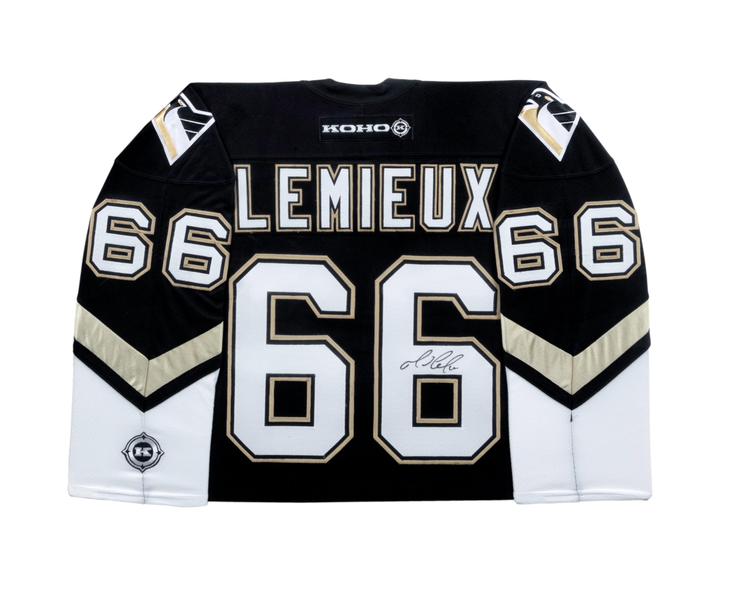 A Mario Lemieux Signed Pittsburgh Penguins Jersey (Koho),
