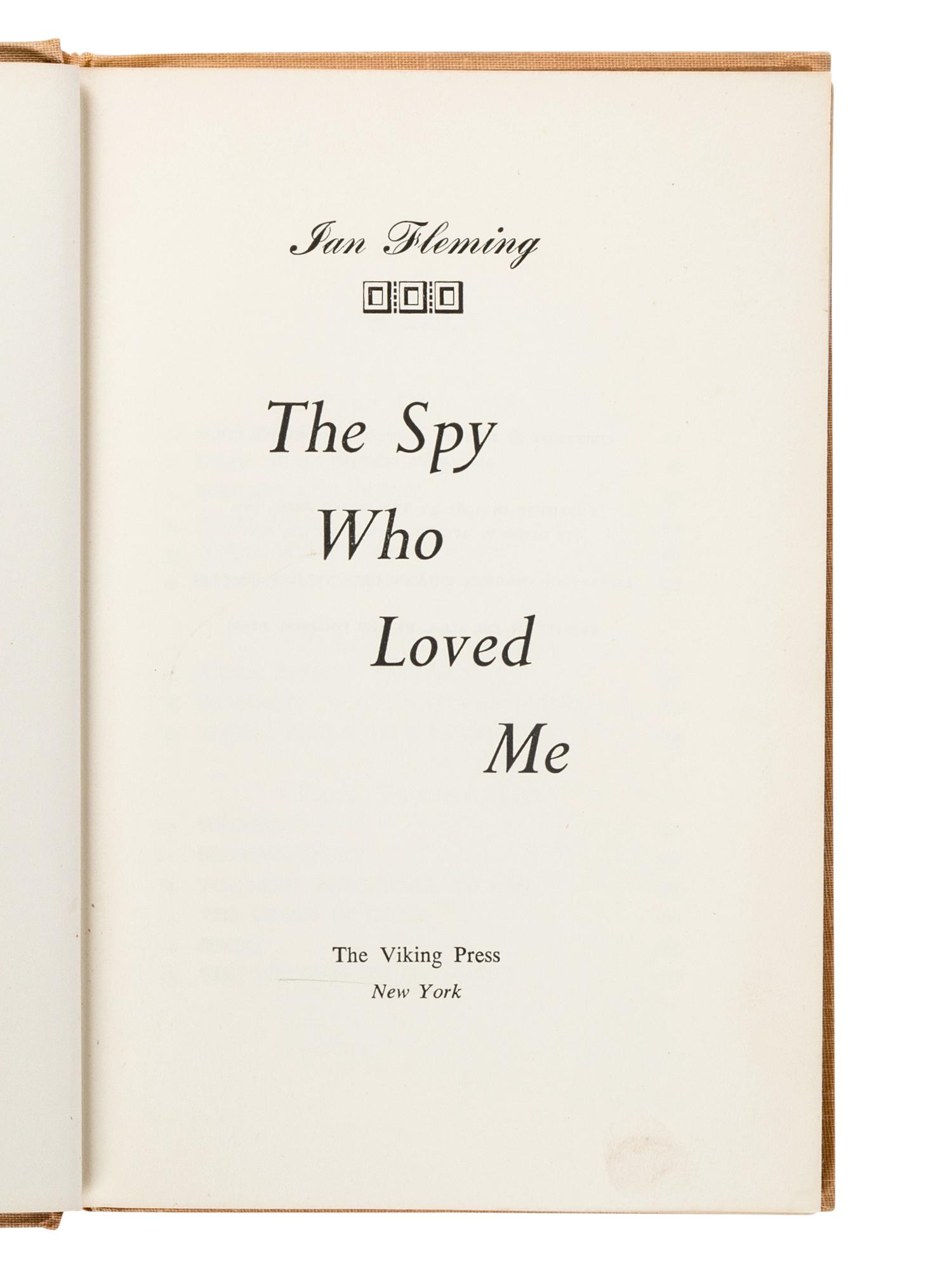 FLEMING, Ian (1908-1964). A group of 4 FIRST EDITIONS, comprising: