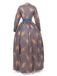Floral Printed Day Dress and Cape, 1860s
