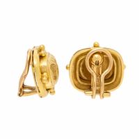Elizabeth Locke, 'Fat Bee', Yellow Gold Earrings