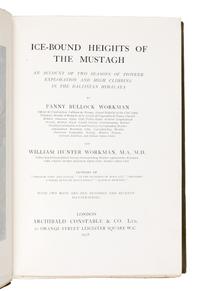WORKMAN, Fanny Bullock (1859-1925); WORKMAN, William Hunter (1847-1937). Ice-Bound Heights of Mustagh. An Account of Two Seasons of Pio