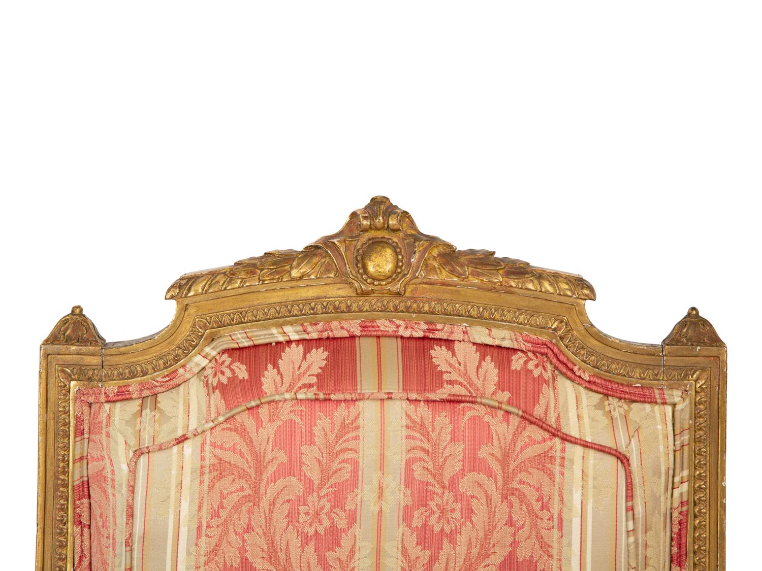 A Pair of Louis XVI Style Giltwood Fauteuils à la Reine