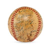 A 1955 Almendares Blues Team Signed Autograph Baseball