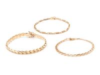 COLLECTION OF YELLOW GOLD BRACELETS