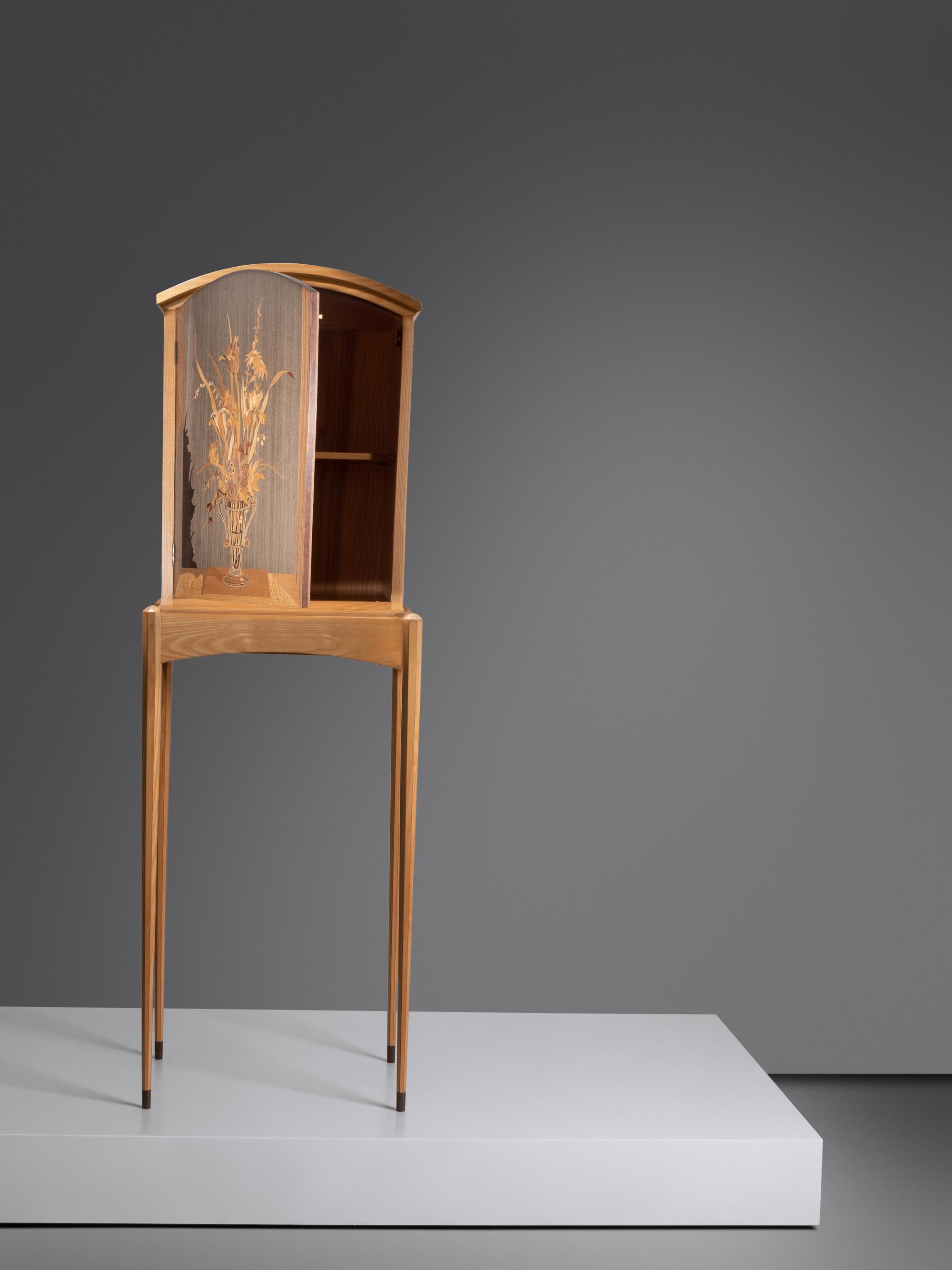 Trompe l'oeil Marquetry Cabinet