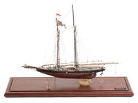 An American Two-Masted Ship Length 20 inches.