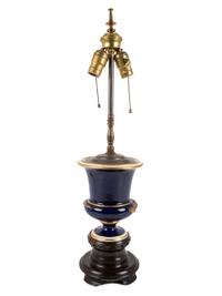 A Porcelain Campagna Lamp