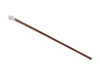 A French Figural Porcelain and Gilt Metal Mounted Cane